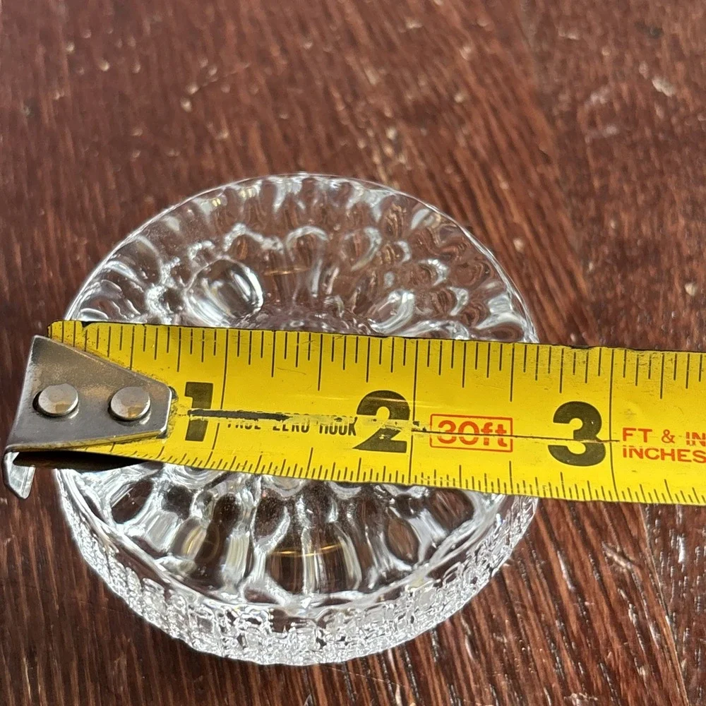 Vintage Iittala Ultima Thule Tapio Wirkkala Glass Candle Holder Finland
